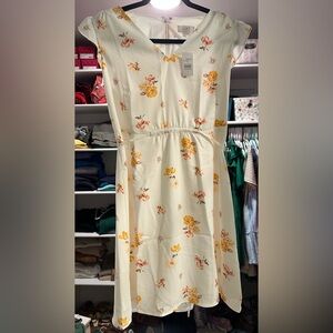 Loft Size Small floral dress, new with tags